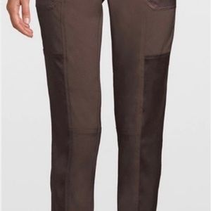 White House Black Market Women Satin Mid-Rise Utility Stright Crop Pants Size 2